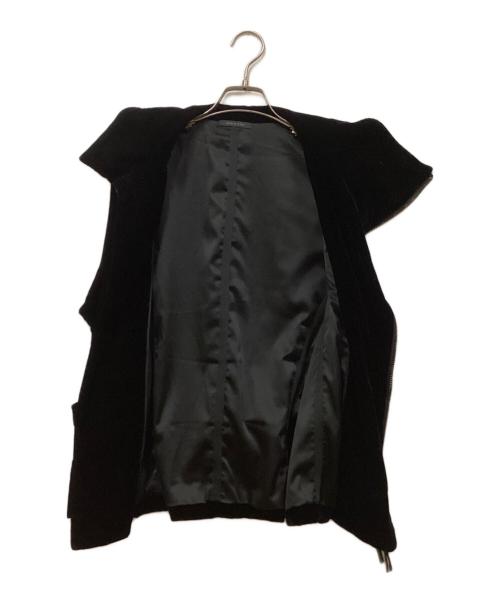 GIORGIO ARMANI（ジョルジオアルマーニ）GIORGIO ARMANI (ジョルジオアルマーニ) ベルベット ベスト ブラック サイズ:48の古着・服飾アイテム