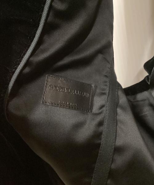 GIORGIO ARMANI（ジョルジオアルマーニ）GIORGIO ARMANI (ジョルジオアルマーニ) ベルベット ベスト ブラック サイズ:48の古着・服飾アイテム