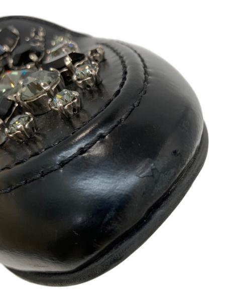 CHURCH'S（チャーチ）CHURCH'S (チャーチ) ビジュ装飾ローファー ブラック サイズ:SIZE 足裏24CM(21.5CM-22CM 相当)の古着・服飾アイテム