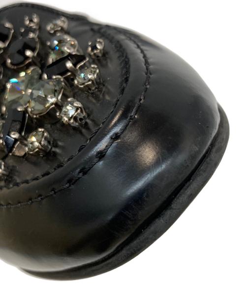 CHURCH'S（チャーチ）CHURCH'S (チャーチ) ビジュ装飾ローファー ブラック サイズ:SIZE 足裏24CM(21.5CM-22CM 相当)の古着・服飾アイテム