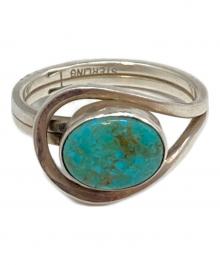 INDIAN JEWERY（インディアン ジュエリー）の古着「ターコイズリング」｜シルバー×ターコイズブルー