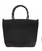 GUCCIグッチ）の古着「2WAY バンブー・ナイロンハンドバッグ」｜ブラック