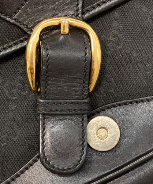 GUCCI（グッチ）GUCCI (グッチ) GG柄ハンドバッグ ブラックの古着・服飾アイテム