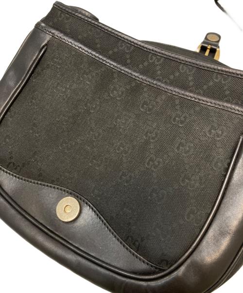 GUCCI（グッチ）GUCCI (グッチ) GG柄ハンドバッグ ブラックの古着・服飾アイテム