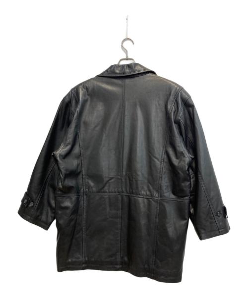 Sol Our Club（ソルアワークラブ）Sol Our Club (ソルアワークラブ) シープレザーダブルカーコート ブラック サイズ:Lの古着・服飾アイテム