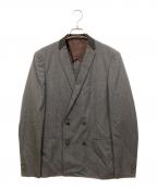 KOLORカラー）の古着「WOOL TRO DOUBLE JACKET/ウール トロダブルジャケット」｜グレー