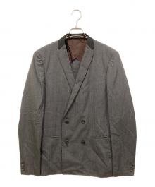 KOLOR（カラー）の古着「WOOL TRO DOUBLE JACKET/ウール トロダブルジャケット」｜グレー