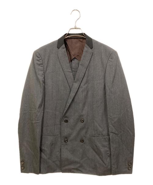 KOLOR（カラー）KOLOR (カラー) WOOL TRO DOUBLE JACKET/ウール トロダブルジャケット グレー サイズ:SIZE 3の古着・服飾アイテム
