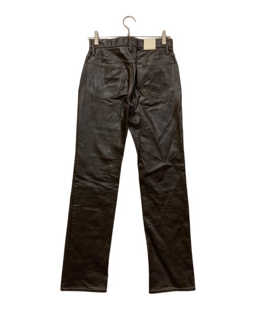 Sefr（セファ）Sefr (セファ) エコレザーパンツ ブラウン サイズ:W28の古着・服飾アイテム