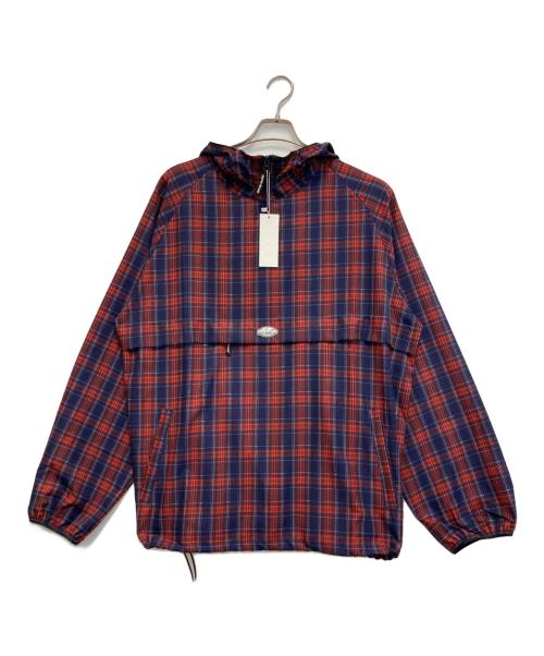 FUCKING AWESOME（ファッキンオーサム）Fucking Awesome (ファッキンオーサム) PLAID ANORAK/アノラックパーカー ブルー×レッド サイズ:XLの古着・服飾アイテム