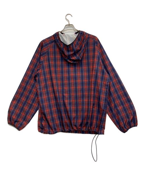 FUCKING AWESOME（ファッキンオーサム）Fucking Awesome (ファッキンオーサム) PLAID ANORAK/アノラックパーカー ブルー×レッド サイズ:XLの古着・服飾アイテム