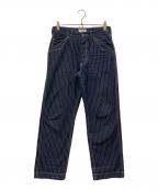 SCHOTT BROS.ショット）の古着「OLD HICKORY DENIM PANTS/オールドヒッコリーデニムパンツ」｜ネイビー