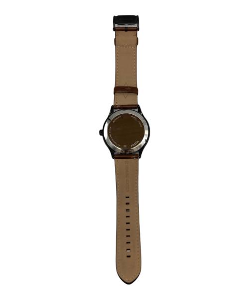 FOSSIL（フォッシル）FOSSIL (フォッシル) 機械式腕時計/アナログ レザー ブラック×ブラウンの古着・服飾アイテム
