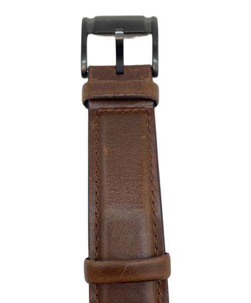 FOSSIL（フォッシル）FOSSIL (フォッシル) 機械式腕時計/アナログ レザー ブラック×ブラウンの古着・服飾アイテム