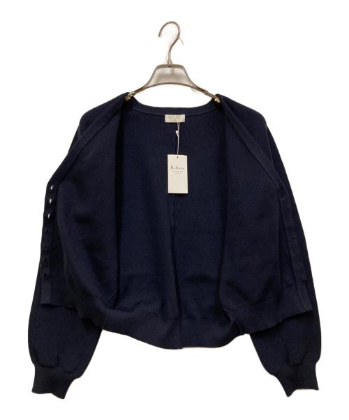 BALLSEY（ボールジィ）BALLSEY (ボールジィ) パールコンビ Vネックカーディガン ネイビー サイズ:SIZE Sの古着・服飾アイテム