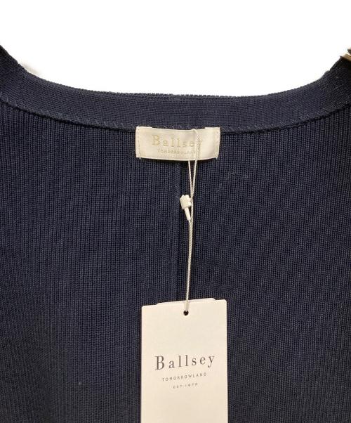 BALLSEY（ボールジィ）BALLSEY (ボールジィ) パールコンビ Vネックカーディガン ネイビー サイズ:SIZE Sの古着・服飾アイテム