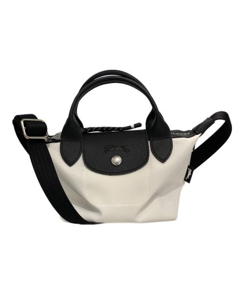 LONGCHAMP（ロンシャン）LONGCHAMP (ロンシャン) ルプリアージュ エナジー XS ホワイト×ブラックの古着・服飾アイテム
