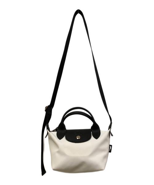 LONGCHAMP（ロンシャン）LONGCHAMP (ロンシャン) ルプリアージュ エナジー XS ホワイト×ブラックの古着・服飾アイテム