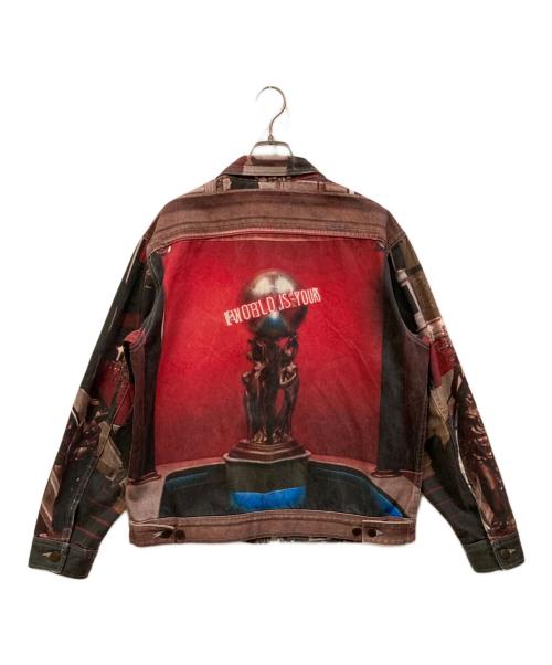 SUPREME（シュプリーム）Supreme (シュプリーム) 17FW The World Is Yours Denim Jacket/17AWザ ワールドイズユアーズデニムジャケット レッド サイズ:Lの古着・服飾アイテム