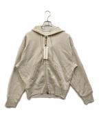 sculptorスカルプター）の古着「beaded saint hoodie zip-up」｜アイボリー