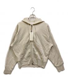 sculptor（スカルプター）の古着「beaded saint hoodie zip-up」｜アイボリー