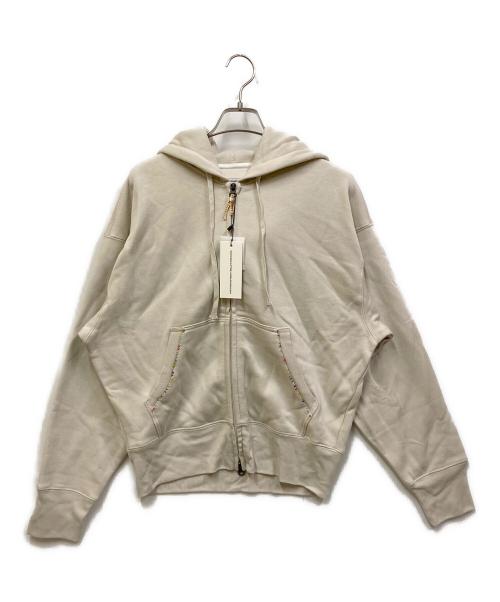 sculptor（スカルプター）SCULPTOR (スカルプター) beaded saint hoodie zip-up アイボリー サイズ:M 未使用品の古着・服飾アイテム