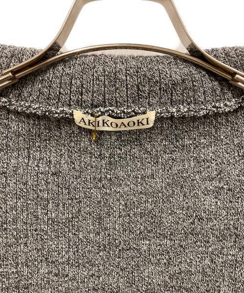 AKIKOAOKI（アキコアオキ）AKIKOAOKI (アキコアオキ) ダブルジップアップニット グレー サイズ:SIZE Freeの古着・服飾アイテム