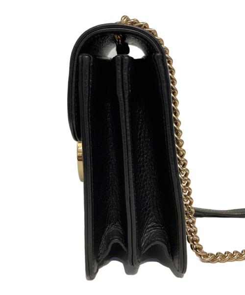 GUCCI（グッチ）GUCCI (グッチ) インターロッキングG チェーンショルダーバッグ ブラックの古着・服飾アイテム