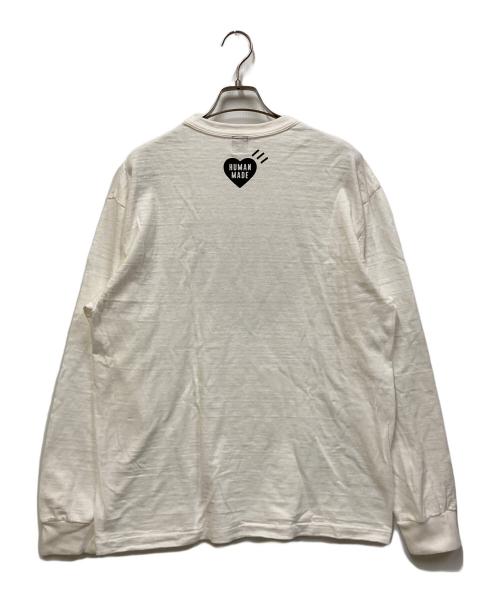 HUMAN MADE（ヒューマンメイド）HUMAN MADE (ヒューマンメイド) 24AW GRAPHIC L/S T-SHIRT ホワイト サイズ:SIZE XLの古着・服飾アイテム