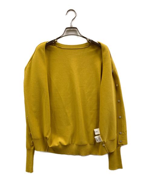 SOEJU（ソージュ）SOEJU (ソージュ) Vネックショートカーディガン イエロー サイズ:Mの古着・服飾アイテム