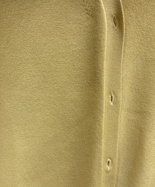 SOEJU（ソージュ）SOEJU (ソージュ) Vネックショートカーディガン イエロー サイズ:Mの古着・服飾アイテム