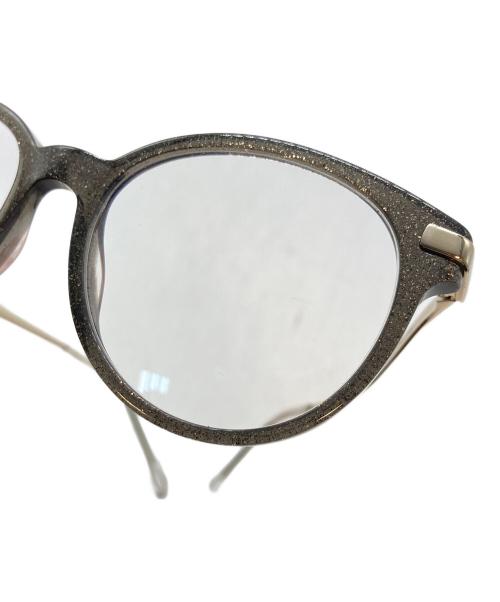 JIMMY CHOO（ジミーチュウ）JIMMY CHOO (ジミーチュウ) 眼鏡／アイウェア グレー×ゴールドの古着・服飾アイテム