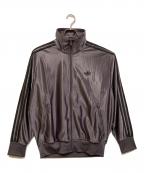 adidasアディダス）の古着「ファイヤーバード メタリックトラックトップ」｜シルバー