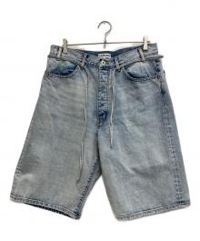 CAHLUMN（カウラム）の古着「Selvedge Denim Baggy Shorts」｜インディゴ