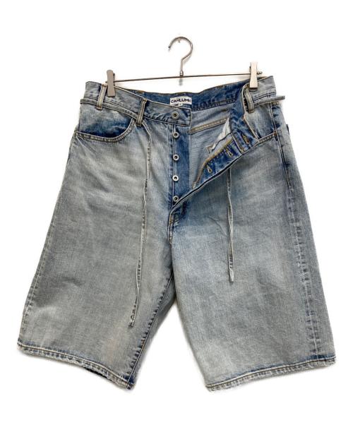 CAHLUMN（カウラム）CAHLUMN (カウラム) Selvedge Denim Baggy Shorts インディゴ サイズ:XLの古着・服飾アイテム