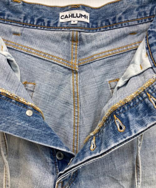 CAHLUMN（カウラム）CAHLUMN (カウラム) Selvedge Denim Baggy Shorts インディゴ サイズ:XLの古着・服飾アイテム