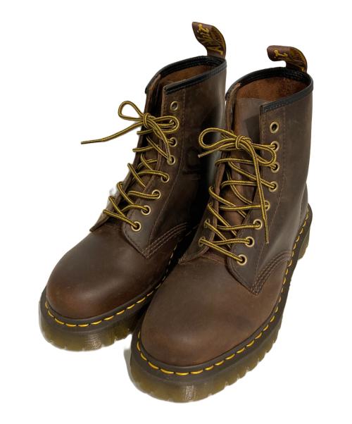 Dr.Martens（ドクターマーチン）Dr.Martens (ドクターマーチン) EX CRAZY HORSE 8ホールブーツ ブラウン サイズ:25.5の古着・服飾アイテム