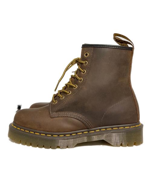 Dr.Martens（ドクターマーチン）Dr.Martens (ドクターマーチン) EX CRAZY HORSE 8ホールブーツ ブラウン サイズ:25.5の古着・服飾アイテム