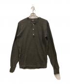 RRLダブルアールエル）の古着「ヘンリーネックサーマルカットソー」｜グレー