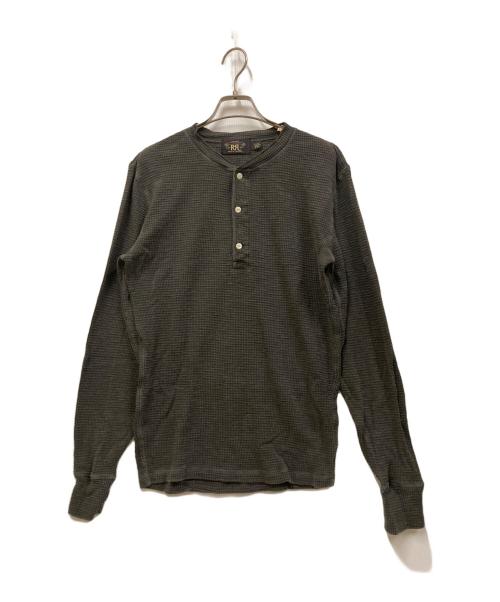 RRL（ダブルアールエル）RRL (ダブルアールエル) ヘンリーネックサーマルカットソー グレー サイズ:Mの古着・服飾アイテム