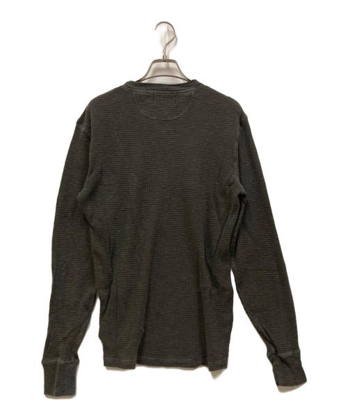 RRL（ダブルアールエル）RRL (ダブルアールエル) ヘンリーネックサーマルカットソー グレー サイズ:Mの古着・服飾アイテム