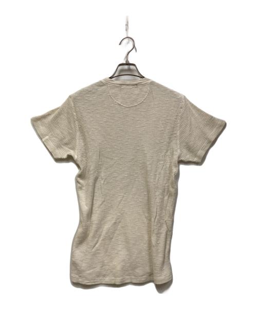 RRL（ダブルアールエル）RRL (ダブルアールエル) S/Sヘンリーネックサーマルカットソー アイボリー サイズ:Mの古着・服飾アイテム