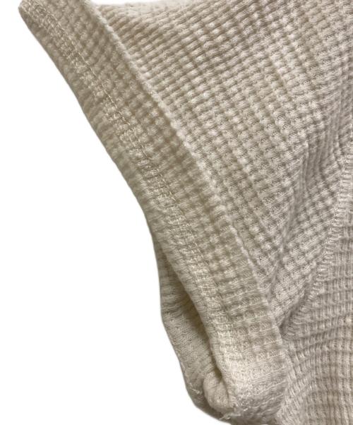 RRL（ダブルアールエル）RRL (ダブルアールエル) S/Sヘンリーネックサーマルカットソー アイボリー サイズ:Mの古着・服飾アイテム