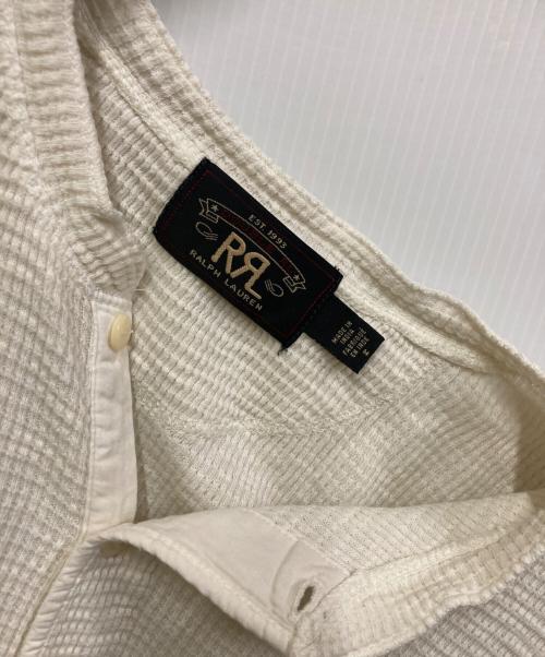 RRL（ダブルアールエル）RRL (ダブルアールエル) S/Sヘンリーネックサーマルカットソー アイボリー サイズ:Mの古着・服飾アイテム