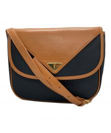 Yves Saint Laurent（イヴサンローラン）の古着「ヴィンテージショルダーバッグ」｜ブラウン×ブラック