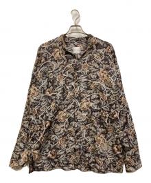 SOU・SOU（ソウソウ）の古着「リネン花柄シャツ」｜グレー