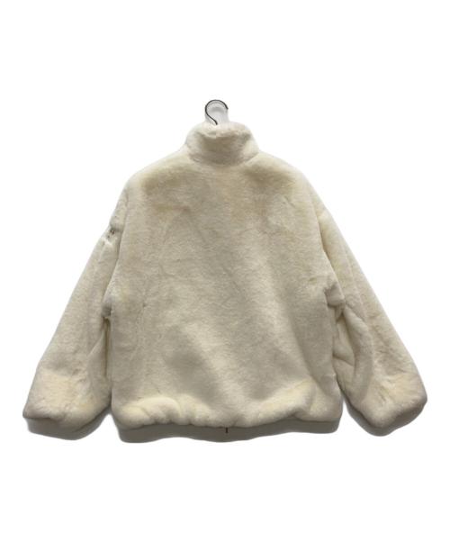 TATRAS（タトラス）TATRAS (タトラス) BARBRA スタンドカラーボアブルゾン ホワイト サイズ:02の古着・服飾アイテム