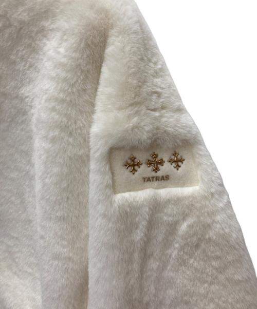 TATRAS（タトラス）TATRAS (タトラス) BARBRA スタンドカラーボアブルゾン ホワイト サイズ:02の古着・服飾アイテム