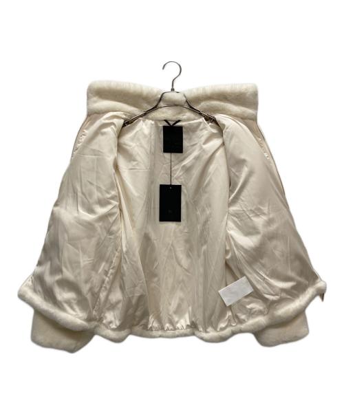TATRAS（タトラス）TATRAS (タトラス) BARBRA スタンドカラーボアブルゾン ホワイト サイズ:02の古着・服飾アイテム