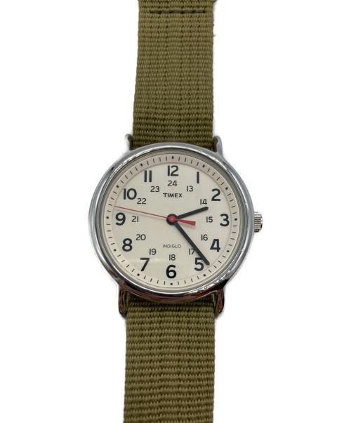 TIMEX（タイメックス）TIMEX (タイメックス) ダイバーズウォッチ ホワイト×オリーブの古着・服飾アイテム